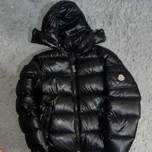 Black Moncler winter jacket